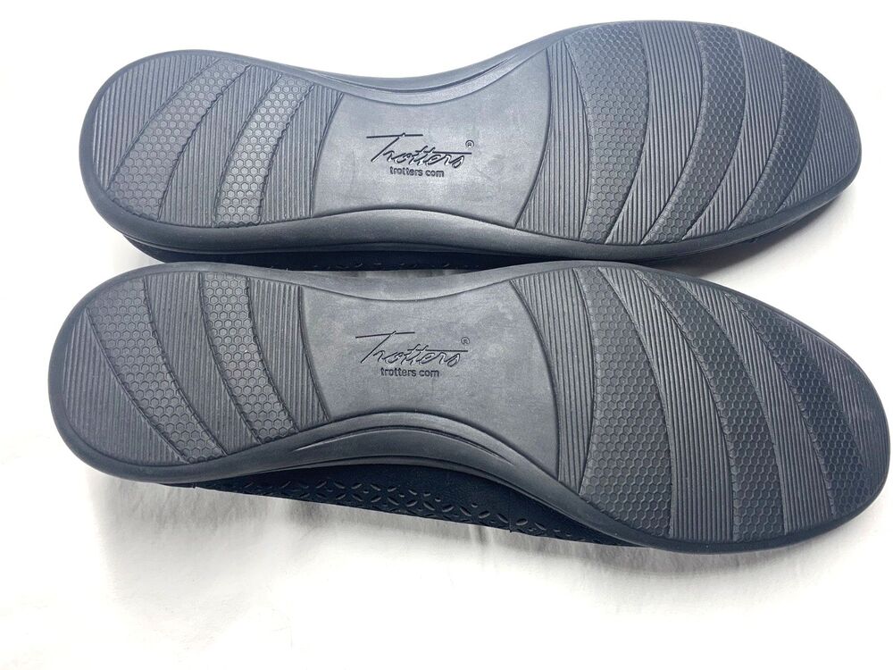 Trotters Delmara Black Perforated Leather Slip On Shoes Womens Size 10.5 M NWOB - Picture 7 of 7